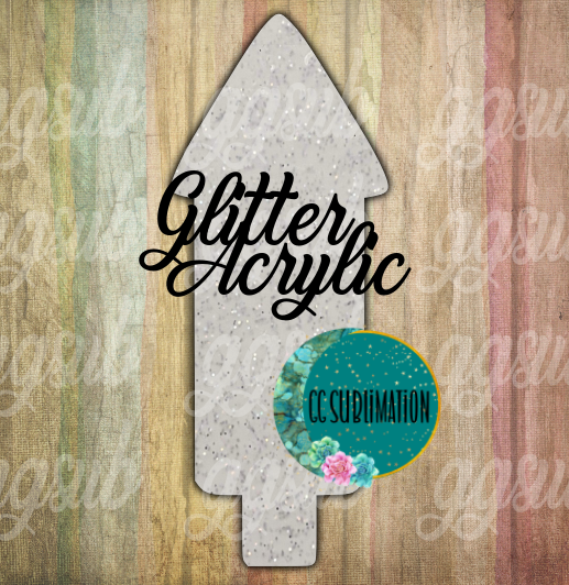 Glitter Acrylic -Firework - With or Without Hole - Sublimation Acrylic