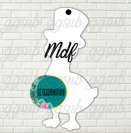 MDF - Top hat goose - with holes 3 sizes to choose from