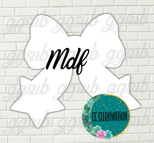 MDF - Star bow - withOUT holes 2 sizes to choose from (great for badge reels & hairbow centers)