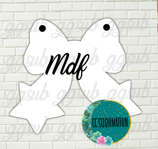 MDF - Star bow- with holes 3 sizes to choose from