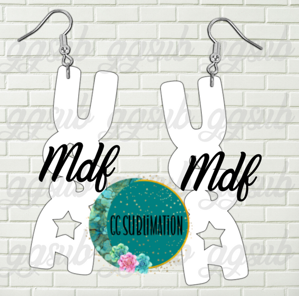 MDF - USA - earrings 2 sizes to choose from