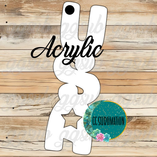 Acrylic- USA - With or Without Hole - Sublimation Acrylic