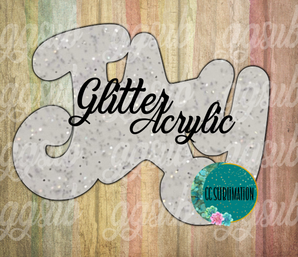 Glitter Acrylic -StarFish Joy - With or Without Hole - Sublimation Acrylic