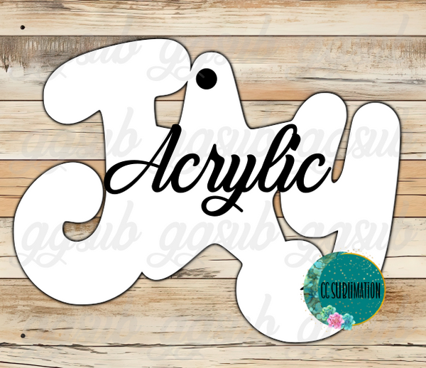 Acrylic-StarFish Joy - With or Without Hole - Sublimation Acrylic