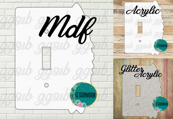 THREE OPTIONS- Surf board with lights - Single switch Cover Sublimation