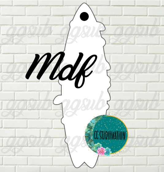 MDF - Surfboard with lights- With and WITHOUT holes