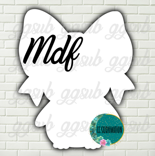 MDF - Penguin Bow - With and WITHOUT holes