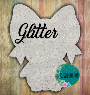 Glitter Acrylic- Penguin Bow -  10 or 20 count 1.5 & 2 inch size( FOR BADGE REELS)