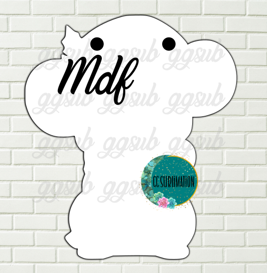 MDF - Christmas mouse - with holes 3 sizes to choose from