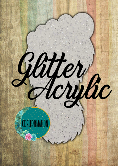 Glitter Acrylic- Bigfoots feet-  10 or 20 count 1.5 & 2 inch size( FOR BADGE REELS)