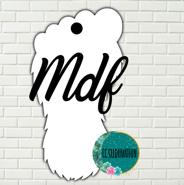 MDF - Bigfoot feet- With and WITHOUT holes