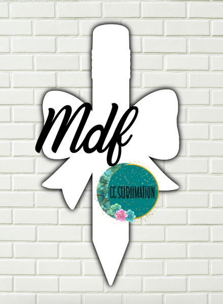 MDF - Pencil bow -withOUT holes 2 sizes to choose from (great for badge reels & hairbow centers)