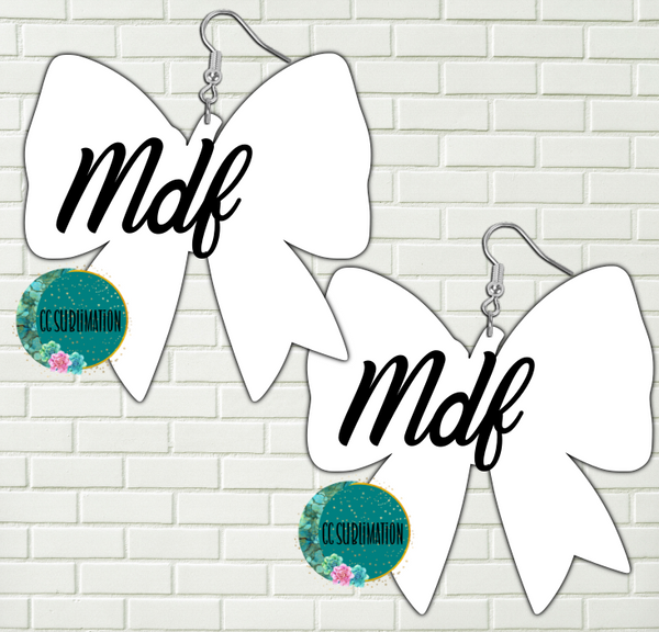 MDF - Pumpkin bow earrings 2 sizes to choose from