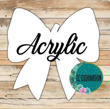 Acrylic - Pumpkin bow - 10 or 20 count 1.5 & 2 inch size (FOR BADGE REELS)