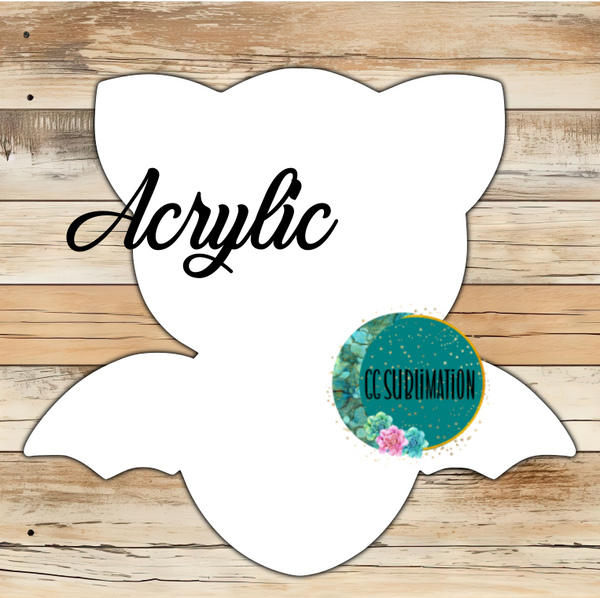 Acrylic - Chubby bat - 10 or 20 count 1.5 & 2 inch size (FOR BADGE REELS)