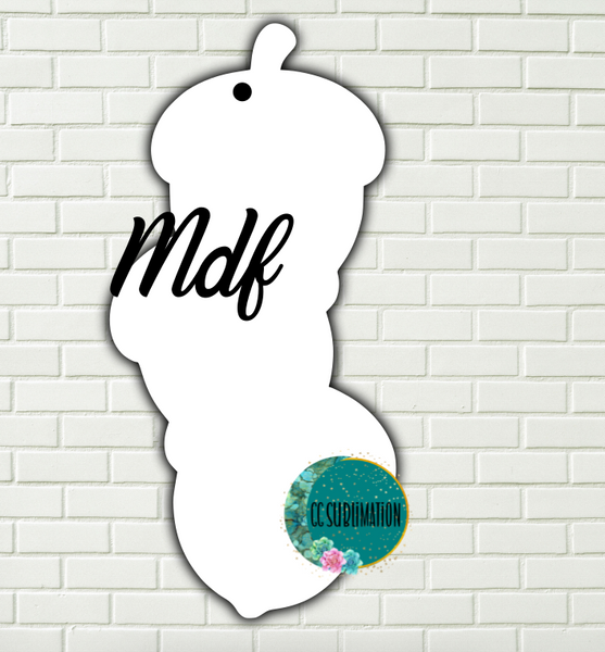 MDF - Trio acorn - With and WITHOUT holes