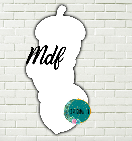 MDF - Trio acorn - With and WITHOUT holes