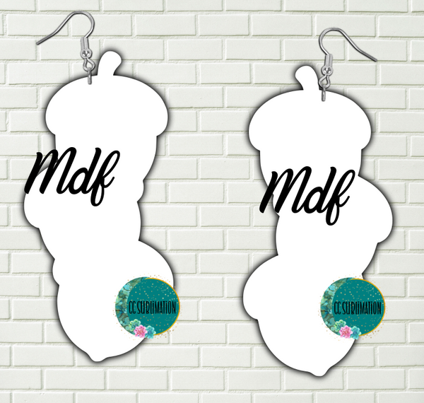 MDF - Trio acorn earrings 2 sizes to choose from