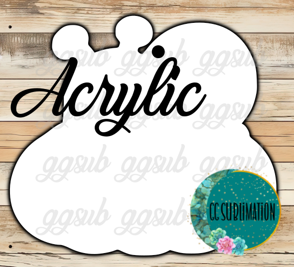 Acrylic- Snail pumpkin - With or Without Hole - Sublimation Acrylic