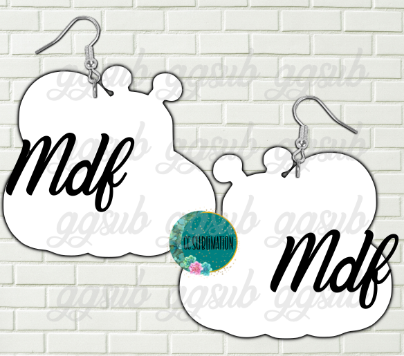 MDF - Snail pumpkin - earrings 2 sizes to choose from