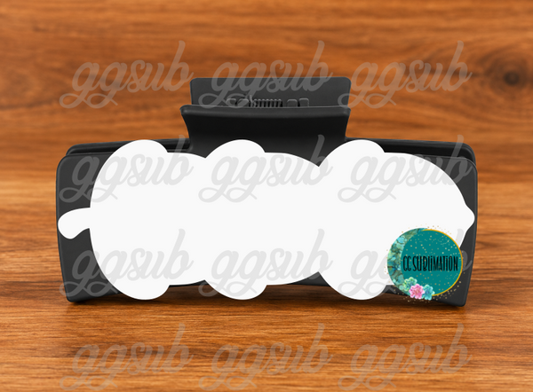 MDF- Trio Nut hair clip sublimation blanks