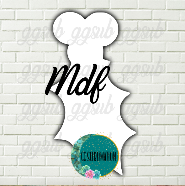 MDF - Holly leaf -withOUT holes 2 sizes to choose from (great for badge reels & hairbow centers)