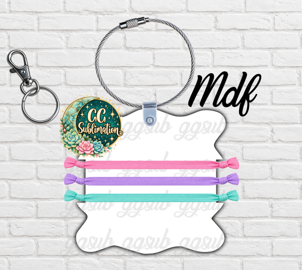 Wavy Hair Tie Holder - MDF Or Acrylic OPTIONS