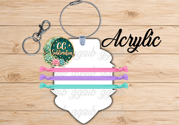 Vintage bulb Hair Tie Holder - MDF Or Acrylic OPTIONS