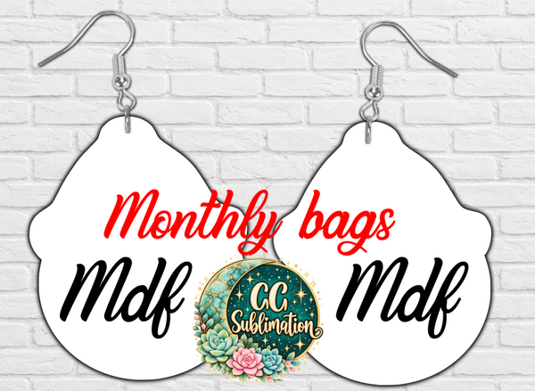 Monthly bag - TWO SIZES - Snowman beanie - 10 pairs single sided