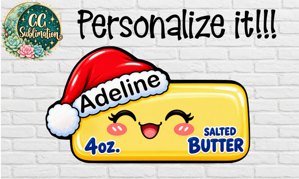 Digital design- Santa butter five piece bundle