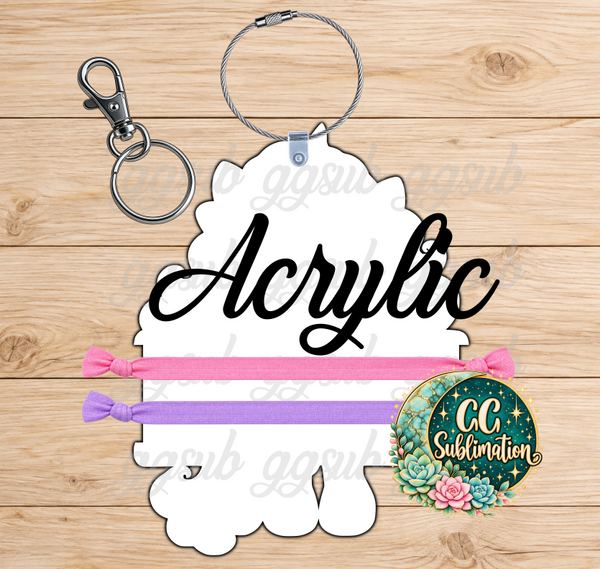 Unicorn Hair Tie Holder - MDF Or Acrylic OPTIONS