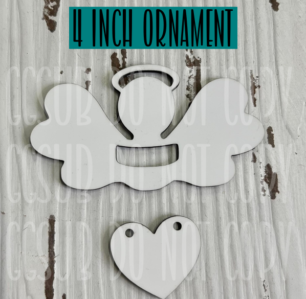 MDF - [4 INCHES] - Fabric Angel Ornaments