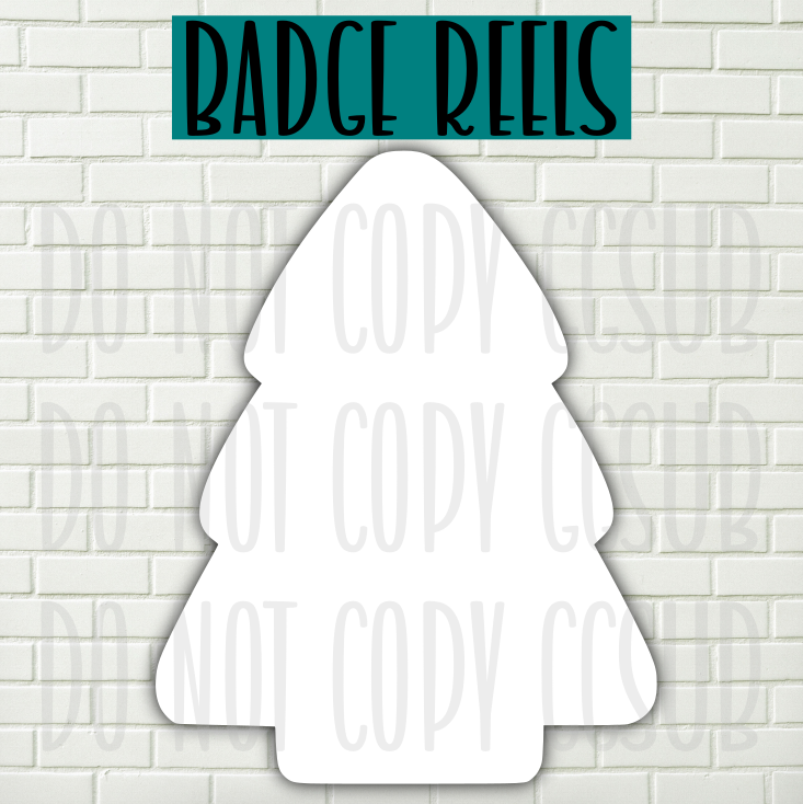 MDF - Chubby tree withOUT holes 2 sizes to choose from (great for badge reels & hairbow centers)