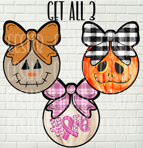 Digital design- Ball with bow mix set