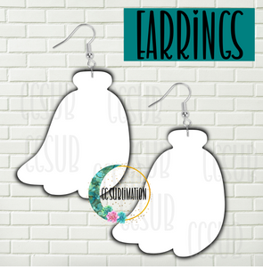 MDF - Banana Earrings 3 sizes to choose from