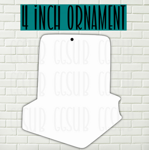 MDF - [4 INCHES] - School books math Ornaments