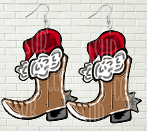 Digtial design - Santa cowboy boots
