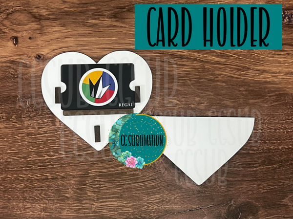 MDF - [5 INCHES] - Heart card holder