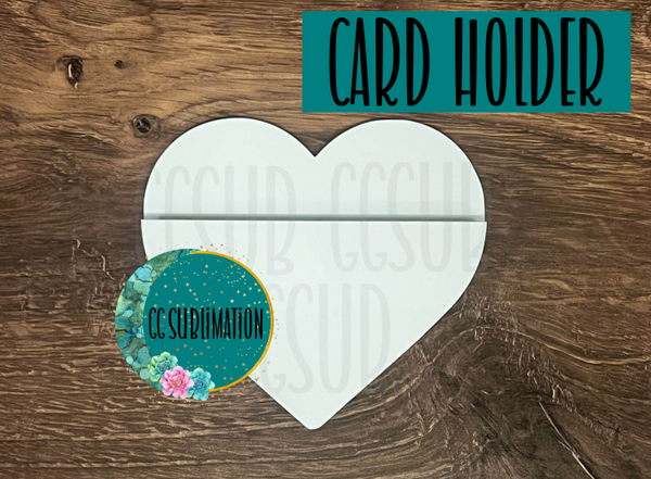 MDF - [5 INCHES] - Heart card holder