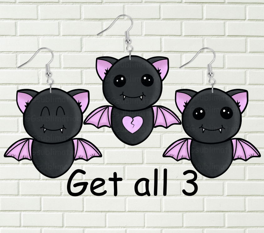 Digital design - Chubby bats bundle of 3