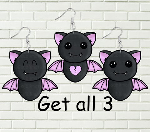 Digital design - Chubby bats bundle of 3