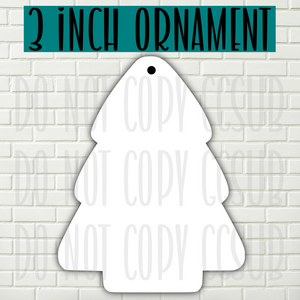 MDF - [3 INCHES] - Chubby Tree 10pc or 25pc Ornament Bundle Price