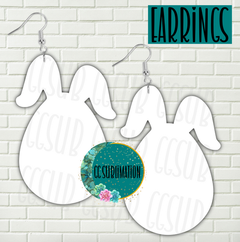 MDF - floppy bunny egg bundle earrings 3 sizes to choose from