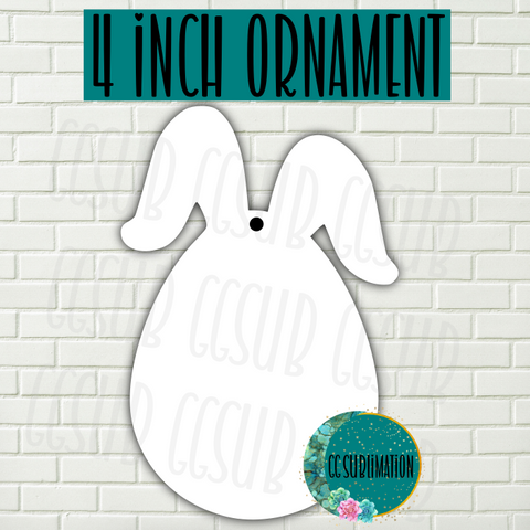 MDF - [4 INCHES] - Floppy bunny egg Ornaments