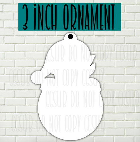 MDF - [3 INCHES] - Elf with bulb 10pc or 25pc Ornament Bundle Price