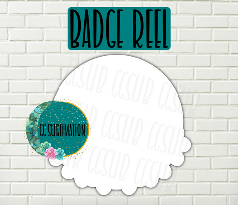 MDF - Floral round withOUT holes 3 sizes to choose from (great for badge reels & hairbow centers)