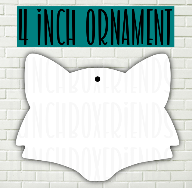 MDF - [4 INCHES] - Fox head Ornaments – GGSublimation