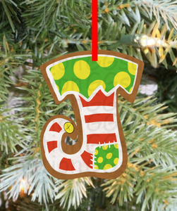 Digital design - Gingerbread cookie elf stocking