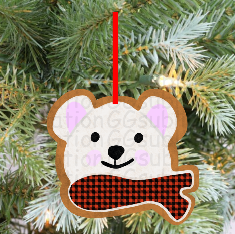 Digital design - Gingerbread cookie Polar bear