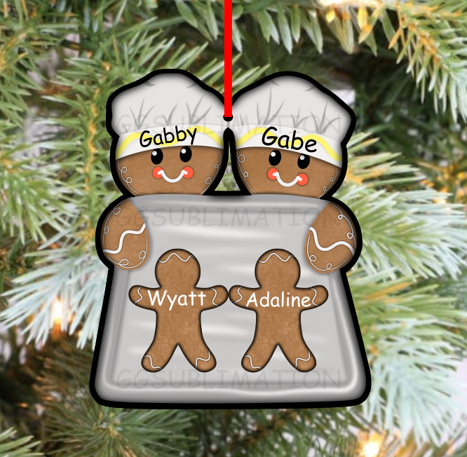Digital design - Gingerbread pan design with small gingerbread man